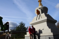 L'arrivée de la statue de Shamar Rinpoché