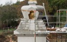 Uncovering of the finished stupa