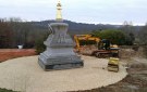 Landscaping Around the Stupa Has Begun !