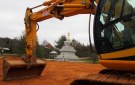 Landscaping Around the Stupa Has Begun !