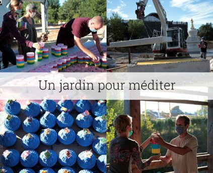 Vidéo – Un Jardin pour méditer – Remplissage des socles