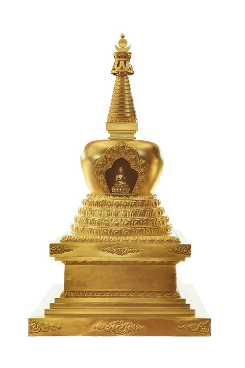 La estupa del nacimiento o estupa de sugata སྐུ་བལྟམས་མཆོད་རྟེན། o བདེ་གཤེགས་མཆོད་རྟེན།